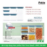 Bộ 6 hộp đựng thực phẩm Fitis NORA SMALL SET -  FS-01E1