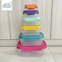 Bộ 6 hộp nhựa chữ nhật đựng thực phẩm Lock&Lock , Inochi Hokkaido LNT360CLMQ6 P3H Store