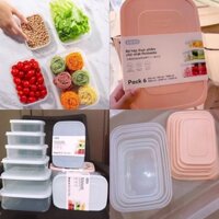 Bộ 6 hộp nhựa đựng thực phẩm INOCHI - Đồ Gia Dụng Giá Hạt Dẻ