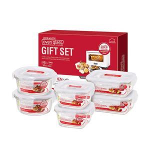 Bộ 6 hộp thủy tinh đựng thực phẩm Lock&Lock LLG205S6