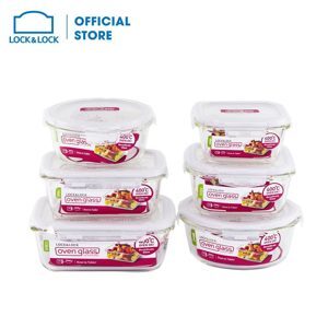 Bộ 6 hộp thủy tinh Lock&Lock Euro LLG429S6