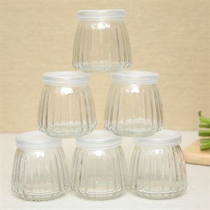 Bộ 6 hũ đựng sữa chua thủy tinh TT-02 100 ml