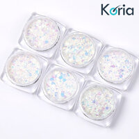 Bộ 6 hũ kim tuyến trắng NA - 5990