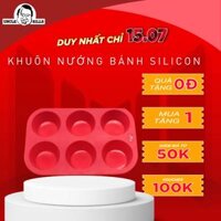 Bộ 6 Khuôn Bánh Nướng Nhỏ Silicon Uncle Bills KC0029 Đỏ