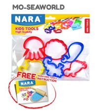 Bộ 6 khuôn đất nặn Hải sản Kiddy Clay MO-SEAWWORLD