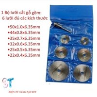 Bộ 6 Lưỡi Cưa Mini Gắn Máy Khoan 22mm-50mm Thép Gió HSS