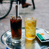 Bộ 6 ly cốc thủy tinh cafe đá, sữa chua, trà đá trà chanh thái lan Union ống bầu cao đẹp UG335 Dung tích280ml
