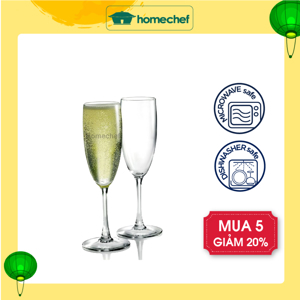 Bộ 6 ly rượu champagne Senso Arcoroc G3809 160ml