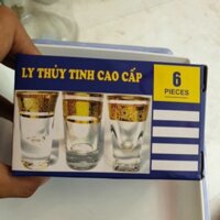 Bộ 6 Ly Ruou Thủy Cao Cấp Đế Dầy 20ml