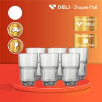 Bộ 6 Ly Thủy Tinh Cao Deli Stack Up Grey 400ml - DEY5865-2H