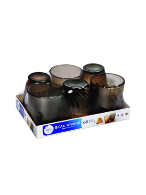 Bộ 6 ly thủy tinh Duralex Beaurivage Creole Tumble 1008CR06A0111 250ml