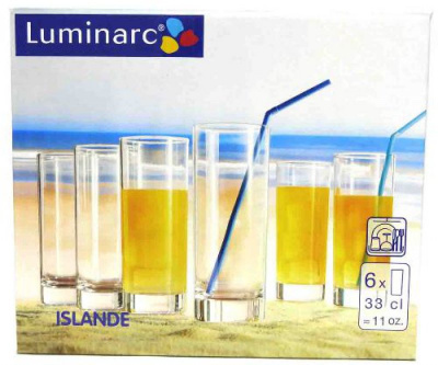Bộ 6 ly thủy tinh Luminarc Islande D0614 - 330ml