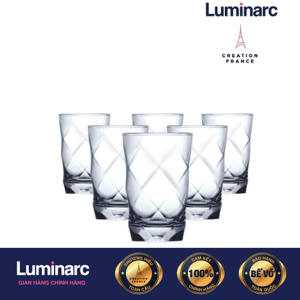 Bộ 6 ly thuỷ tinh Luminarc Louvre - 350ml, thân cao