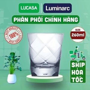 Bộ 6 ly thuỷ tinh Luminarc Louvre - 260ml, thân thấp