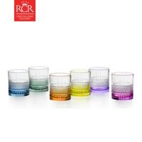 Bộ 6 Ly Thuỷ Tinh Pha Lê Ý RCR - Brillante Coloured Dof Tumbler 340ml