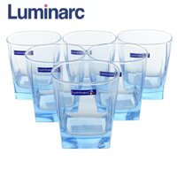 Bộ 6 ly thủy tinh thấp Luminarc Sterling Ice Blue 300ml J1582 (Xanh)