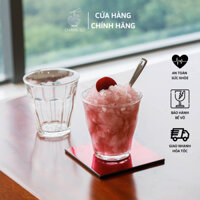 Bộ 6 ly thủy tinh thương hiệu Việt Tiệp - Set cốc thủy tinh uống cà phê cách điệu - Vỡ 1 đổi 1 - VTC 412