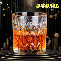 BỘ 6 LY THUỶ TINH VUÔNG CARO 340ML ( MÃ KB032-2 )