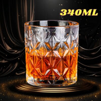 BỘ 6 LY THUỶ TINH VUÔNG CARO 340ML ( MÃ KB032-2 )