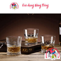 BỘ 6 LY TT công tác WHISKY | CỐC thủy tinh trong thời thượng | Ly uống rượu mạnh 310ml miệng loe