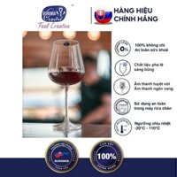 Bộ 6 ly uống rượu vang đỏ pha lê bohemia 540 ml Tiệp Khắc