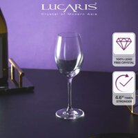 Bộ 6 Ly Uống Rượu Vang Trắng Pha Lê Cao Cấp Lucaris Chardonnay 355ml Nhập Khẩu Chính Hãng Độ Bền Cao - Bangkok S01CD13