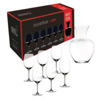 Bộ 6 ly và 1 bình decenter 5408/35 Riedel Ouverture gift magnum nhập khẩu nguyên hộp