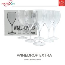 Bộ 6 ly vang pha lê Ý RCR Wine Drop Extra - 660ml