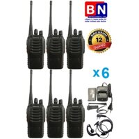 Bộ 6 Máy Bộ đàm KENWOOD TK608(2 Chế độ sạc, Nhỏ gọn, Loa to, Độ bền cao)