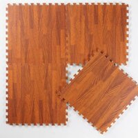 bộ 6 miếng Thảm xốp vân gỗ KT 60x 60cm