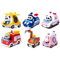 Bộ 6 mô hình đồ chơi Babybus Momo nhân vật hoạt hình Nhật Bản đáng yêu dành cho trẻ em