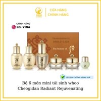 Bộ 6 món mini tái sinh whoo Cheogidan Radiant Rejuvenating_DATE MỚI NHẤT_YEONCOSMETIC