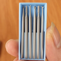 Bộ 6 mũi điêu khăc gỗ mini trục 2.35mm mũi điêu khắc dâu hoặc mũi điêu khắc mặt dây truyền