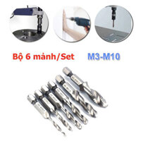 Bộ 6 mũi khoan Taro Ren M3-M10 chân lục giác (có bán lẻ) ❤️freeship❤️