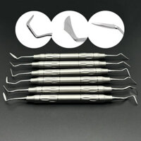 Bộ 6 Nha Khoa Nha Khoa Nha Khoa Dụng Cụ Cạo Râu Orban Dao Và Kirkland Dây Buộc Thép Không Gỉ Tách Nha Khoa Máy Cạo Răng Bộ Dụng Cụ Làm Sạch