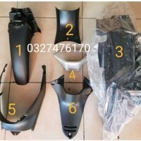 Bộ 6 nhựa nhám đen đuôi FUTURE X 125 zin chính hãng