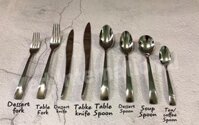 Bộ 6 Nĩa Inox 304 1810 Bouscoe Stainless Steel 304 1810 Set 6 PCS Dessert Fork  - 1 chiếc