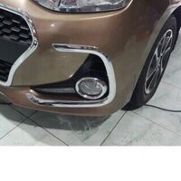 Bộ 6 ốp đèn gầm trước và sau xe i10 Hatback 2017 2018 2019