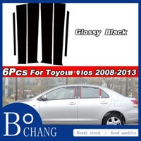 Bộ 6 Phụ Kiện Dán Trang Trí Cửa Sổ Xe Ô Tô toyota vios 2008 2009 2010 2011 2012 2013 gen 2th g2