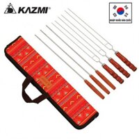 Bộ 6 que xiên nướng inox Kazmi Tweezers kèm túi K8T3G001 nhập khẩu Hàn Quốc