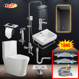 Bộ 6 sản phẩm thiết bị vệ sinh Zento BS01