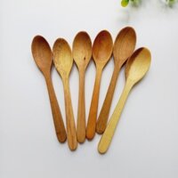 [Bộ 6] Thìa Gỗ Keo 13.5x2.5cm Nhỏ Xinh Uống Trà, Cà Phê, Ăn Chè, Súp, Thìa Decor Trang Trí Chụp Ảnh Của Vitrapro