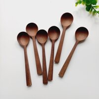 [Bộ 6] Thìa Gỗ Keo Miệng Tròn 15x3.5cm Uống Trà, Cà Phê, Ăn Chè, Súp, Thìa Decor Trang Trí Chụp Ảnh Của Vitrapro