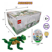 Bộ 6 Trứng Khủng Long Mega Mini Block- Ghép Thành Khủng Long T-Rex Khổng Lồ - TMG