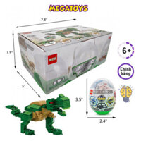Bộ 6 Trứng Khủng Long Mega Mini Block- Ghép Thành Khủng Long T-Rex Khổng Lồ - TMG