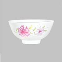 Bộ 6 và 10 bát cơm hoa dâm bụt sứ chuan kuo 11cm cao cấp cho nhà hàng, khách sạn