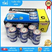 Bộ 6 Viên Pin Trung 1,5V  Pin R14 , Pin C  Panasonic - Hàng Chính Hãng