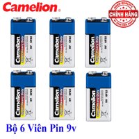 Bộ 6 Viên Pin vuông 9V Camelion Super Heavy Duty Battery - 6F22