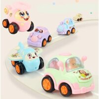 Bộ 6 Xe Mini kids toys - Những Người Bạn vui Vẻ - Dành cho Trẻ từ 1-5 tuổi - Động cơ bánh đà hoạt động trơn tru