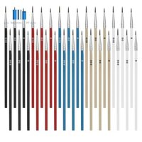 Bộ 60 Cọ Lót Sơn Nhỏ, 5 Màu Chi Tiết Cọ Sơn, Bộ Cọ Chi Tiết Đầu Tinh Tế Cho Móng Tay Hoặc Tranh